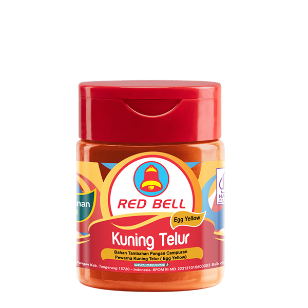 Mau kreasimu langsung jadi pusat perhatian? Pakai Red Bell Pewarna Bubuk Kuning Telur, bisa kok! Tampilan warna kuning telurnya yang cerah dan berani di setiap gigitan. Cocok untuk semua kreasi makanan dan minuman.