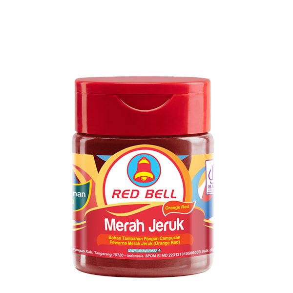 Bawa sentuhan segar dan semangat ke kreasimu dengan Red Bell Pewarna Bubuk Merah Jeruk! Warnanya yang cerah dan menyegarkan, siap bikin tampilan kreasi kamu lebih hidup. Cocok untuk semua kreasi makanan dan minuman.