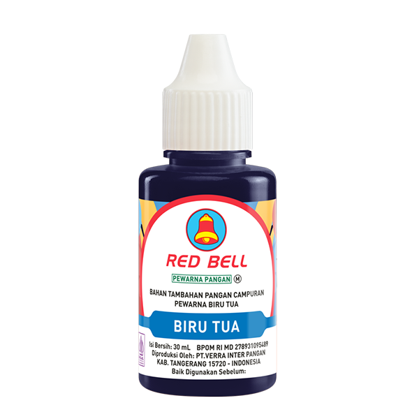 Mau bawa vibes elegan ke berbagai kreasimu? Pakai Red Bell Pewarna Cair Biru Tua jawabannya! Warnanya sempurna untuk kasih sentuhan elegan dan misterius pada kreasimu. Cocok untuk semua kreasi makanan dan minuman.