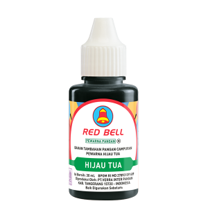 Bikin kreasi bold dan berani dengan Red Bell Pewarna Cair Hijau Tua! Warnanya yang deep, kasih nuansa elegan, tegas dan sempurna untuk dekorasi yang lebih bold. Cocok untuk semua kreasi makanan dan minuman.