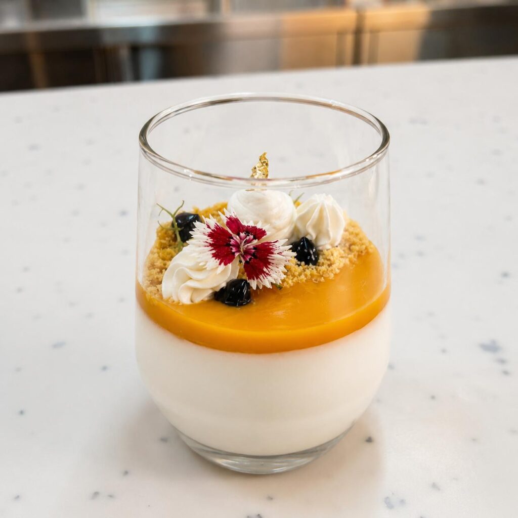 Vanilla Mango Panna Cotta